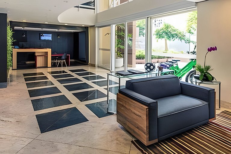 Get a Flat 701–Suíte com Terraço e Parede de Vidro | Ibirapu