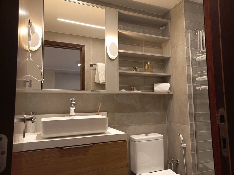 Get a Flat 411 | Near Paulista • Renovated w/ sofa bed + 24h