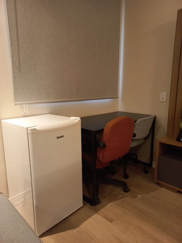 Get a Flat 411 | Near Paulista • Renovated w/ sofa bed + 24h