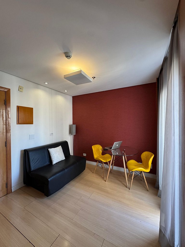 Get a Flat 701–Suíte com Terraço e Parede de Vidro | Ibirapu