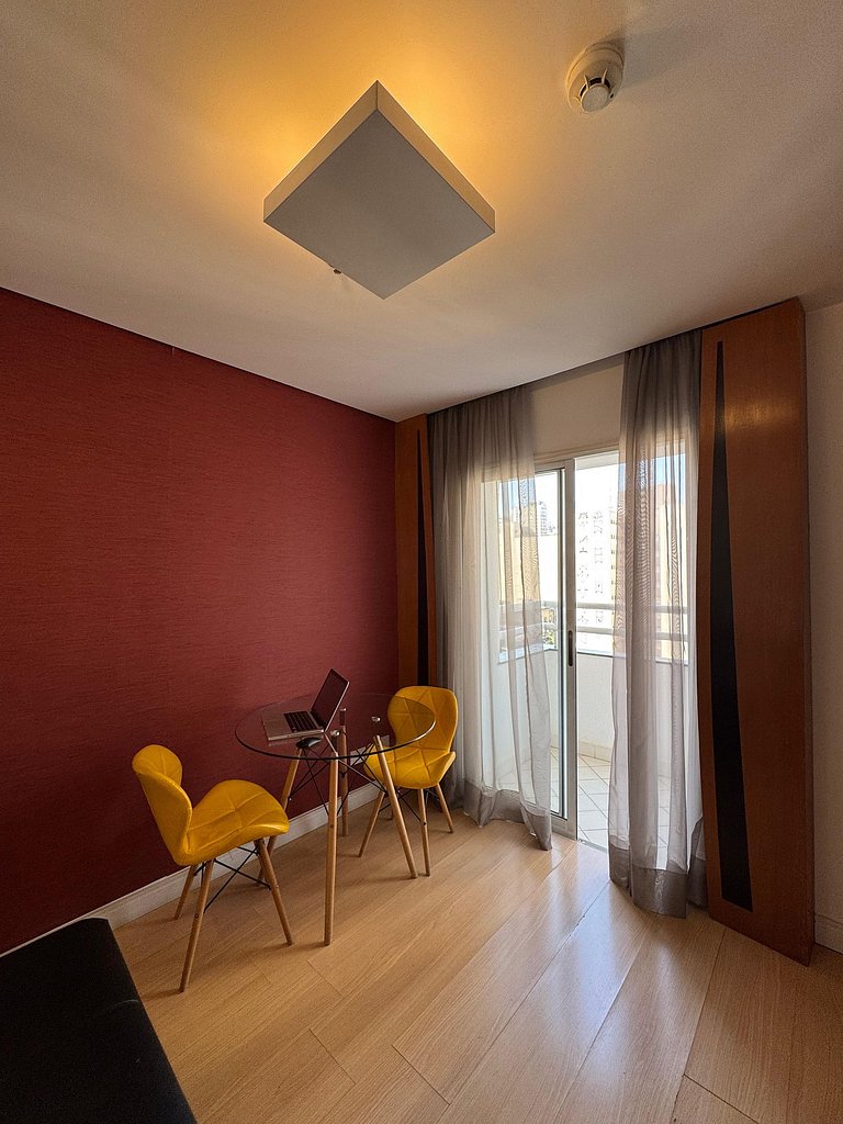 Get a Flat 701–Suíte com Terraço e Parede de Vidro | Ibirapu