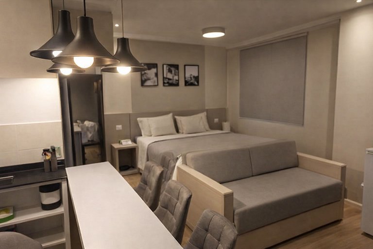 Get a Flat 411 | Near Paulista • Renovated w/ sofa bed + 24h
